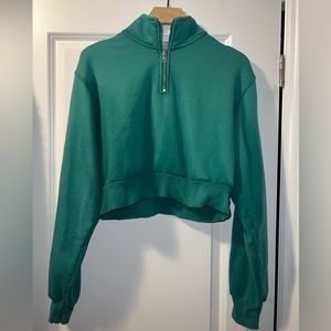 TNA 1/4 zip cozy fleece hoodie